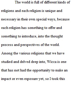 Final Paper_Introduction to Religion